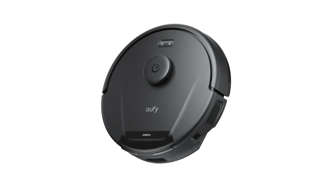The standalone Eufy L60 robot vacuum cleaner showing the top controls and 5000Pa suction power rating.