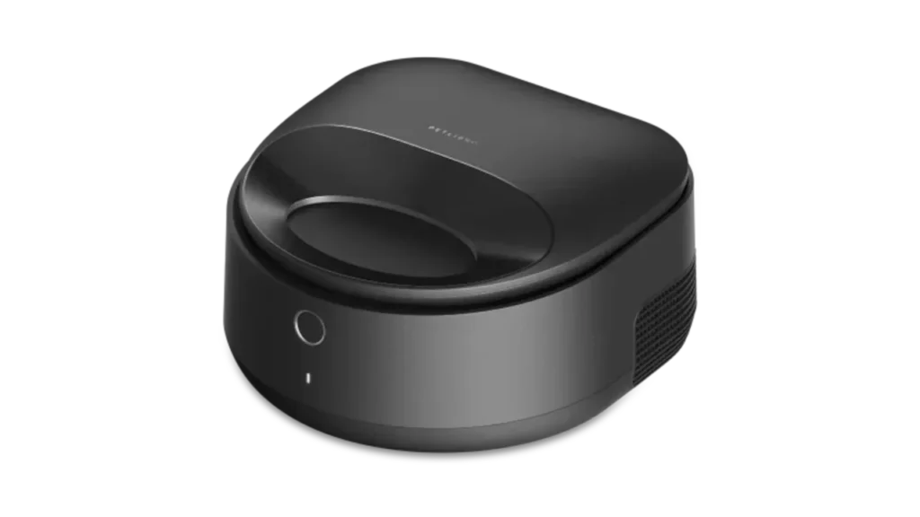 Sleek black PetLibro Polar wet food automatic feeder with semiconductor cooling technology.
