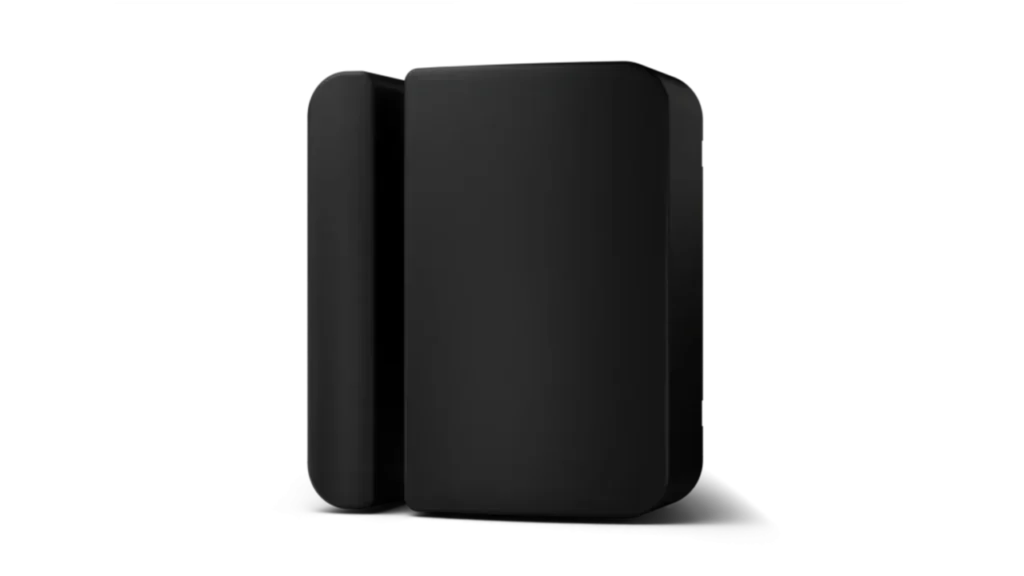 The black Abode Outdoor Contact Sensor.