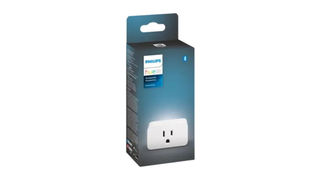 Retail box for a Philips Hue smart plug used to extend a Zigbee network.