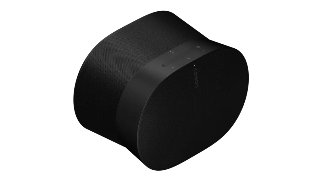 Sonos Era 300 speaker in black with Dolby Atmos drivers.