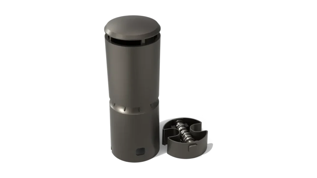 A bronze Thermacell LIV smart mosquito repeller unit.