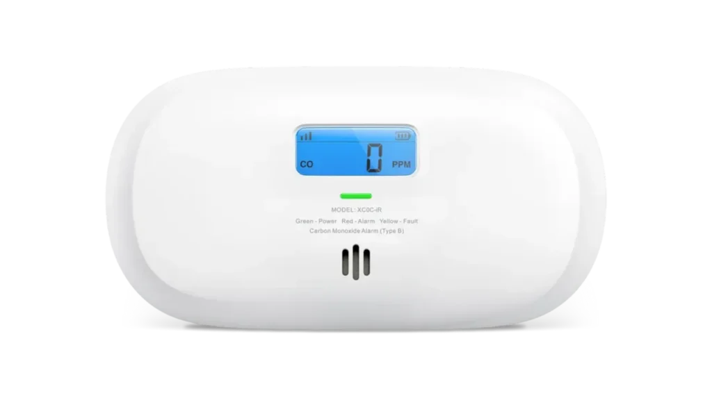 X-Sense XC0C-iR standalone smart carbon monoxide detector with live PPM display.