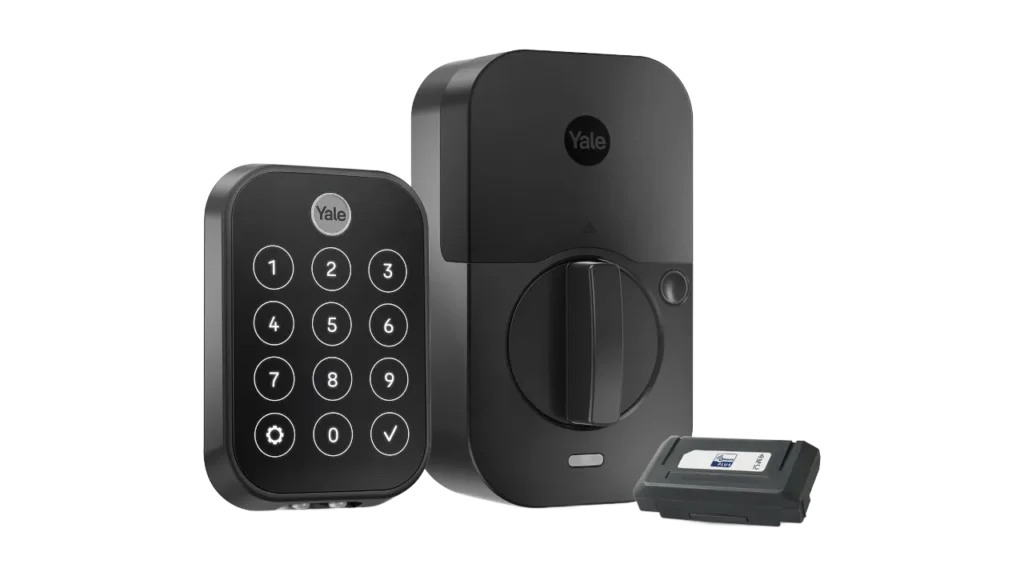 Yale Assure Lock 2 smart deadbolt with keypad and Z-Wave module.